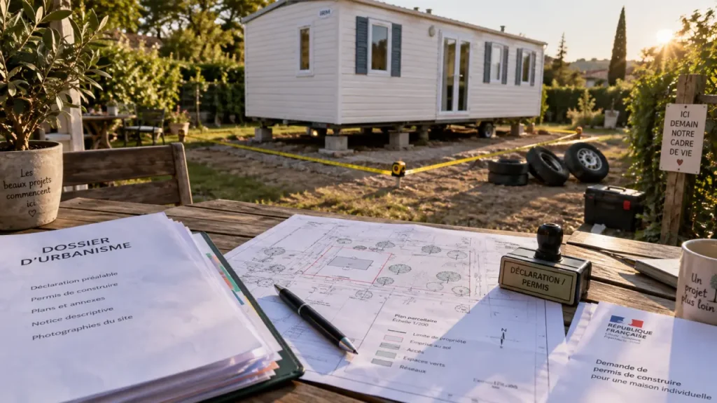 Mobil-home sur terrain privé : la règle des trois mois qui change tout