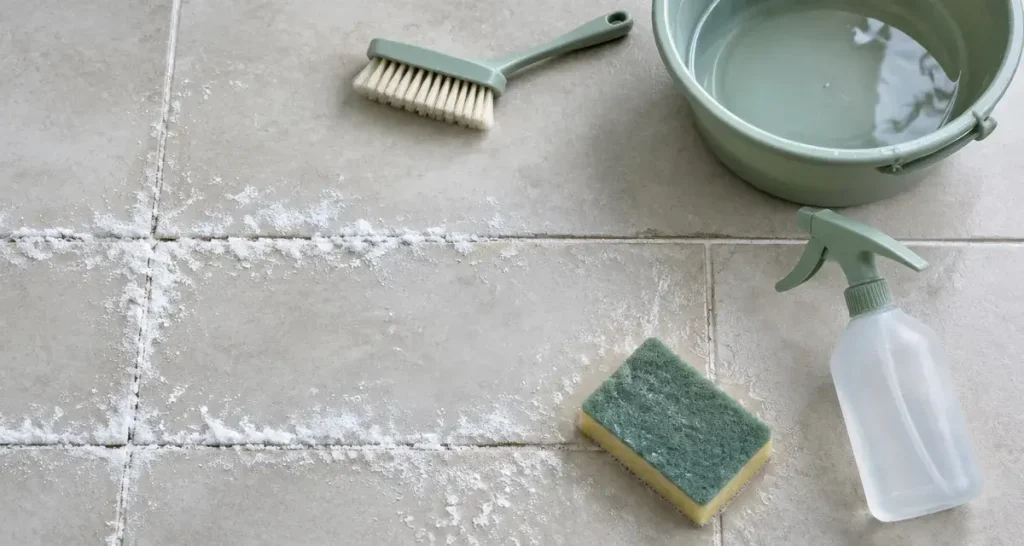 Le salpêtre sur carrelage vient souvent du support, pas du carreau